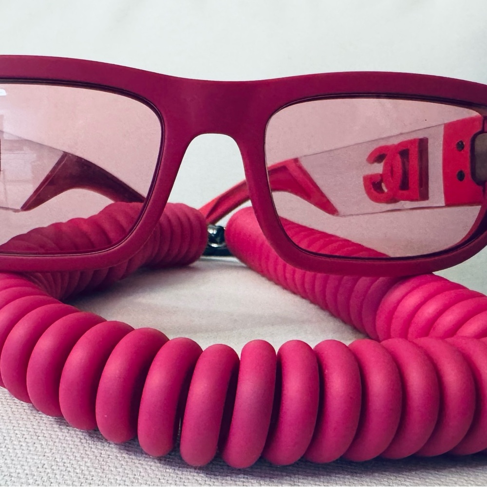 Pink DOLCE & Gabbana,Sunglasses with Matching Coiled Cord